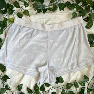 Juicy couture light blue velour shorts